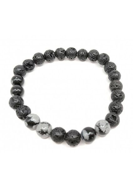 Bransoletka OBSYDIAN LAWA zdjęcie 2