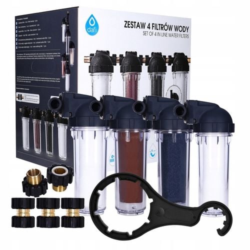 ZESTAW filtrów Dafi wstępnych: 2x polipropylenowy + jonowymienny + na Arena.pl