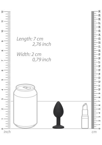 Silicone Butt Plug with Removable Jewel na Arena.pl