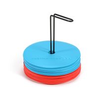 znaczniki pola płaskie (maty znakujące) - zestaw 20 szt. niebiesko-czerwone