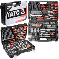 YATO ZESTAW NARZĘDZIOWY 1/4'' 1/2'' 122el. KLUCZE NASADOWE BITY TORX