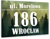 Numer domu DUŻA TABLICZKA ADRESOWA aluminiowa