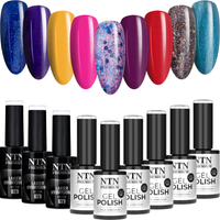 9x NTN Lakier Hybrydowy 5g Multicolor ZESTAW 9w1