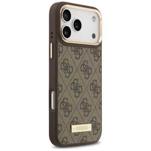 etui guess 4g logo plate magsafe do      iphone 17 pro max brązowy na Arena.pl