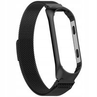 2 x XIAOMI MI BAND7 bransoleta magnetyczna plecionka stalowa czarna BLACK