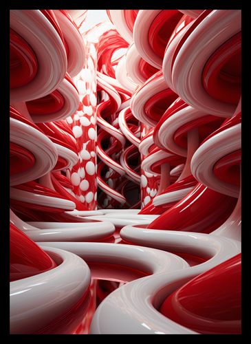 Plakat 25x35cm Czerwone Wiry na Arena.pl