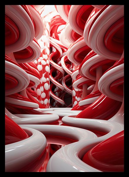 Plakat 25x35cm Czerwone Wiry zdjęcie 2