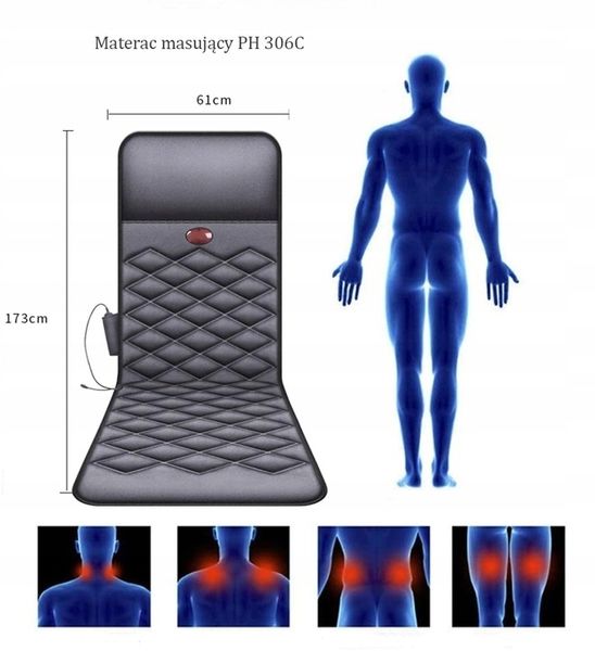 Materac masujący mata masująca shiatsu do masażu zdjęcie 3