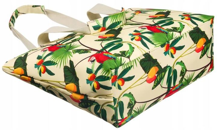 Torba Plażowa Duża Zapinana Na Zamek Torebka Shopper z Podszewką Piknik XXL zdjęcie 7