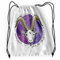 Plecak Koziorożec Zodiaki Sportowy Szkolny Worek Z Nadrukiem Ze Zdjęciem