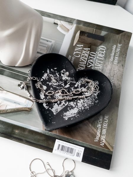 Podstawka duże serce - black zdjęcie 1