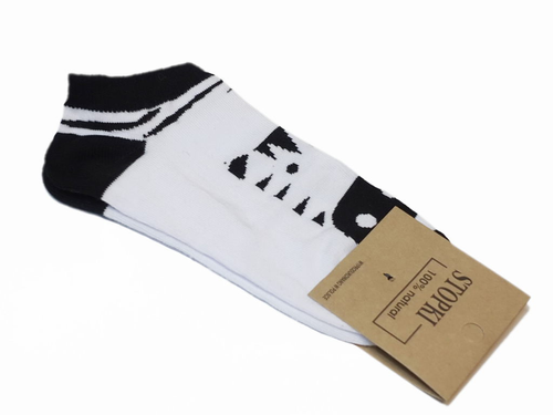 41-43 Kolorowe skarpety stopki biało-czarna ZEBRA produkt polski na Arena.pl