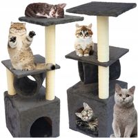 DRAPAK DLA KOTA WIEŻA LEGOWISKO do leżenia DOMEK Budka 4 Poziomy Tuba