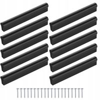 10szt Uchwyt meblowy KL Czarny mat 96mm 128mm +wkręty