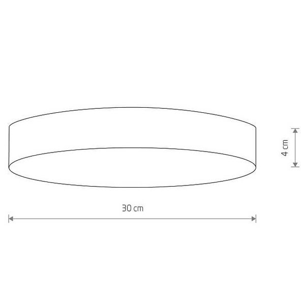 Plafon okrągły natynkowy Lid Round 10418 Nowodvorski LED 50W 4000K czarny zdjęcie 4