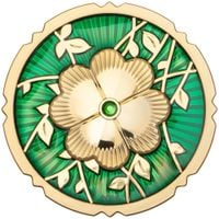 Cook Islands: Evergreen – Clover pozłacany 1 uncja Srebra 2025 Crystal Proof