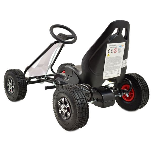 NAJNOWSZY GOKART NA PEDAŁY PRZESUWANE SIEDZENIE, POMPOWANE KOŁĄ 2032B zdjęcie 3