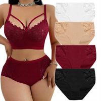 4x BAWEŁNIANE MAJTKI FIGI Z KORONKĄ WYGODNE Z WYSOKIM STANEM KORONKOWE #4XL