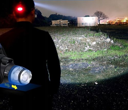 LATARKA CZOŁOWA CZOŁÓWKA LED REFLEKTOR + BATERIE 3 TRYBY ŚWIECENIA 2 x AKUM na Arena.pl