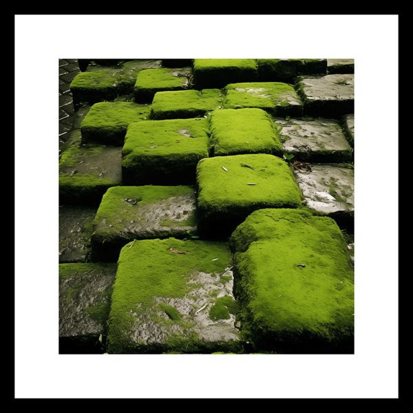 Plakat 20x20cm Zielona Mozaika zdjęcie 3