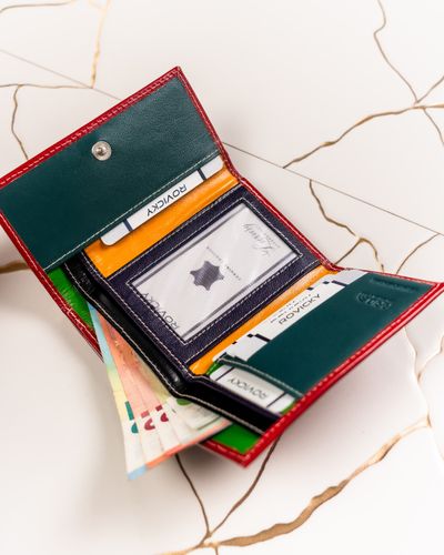 portfel damski skórzany rd-18-gcl-6097 red-multi2 na Arena.pl