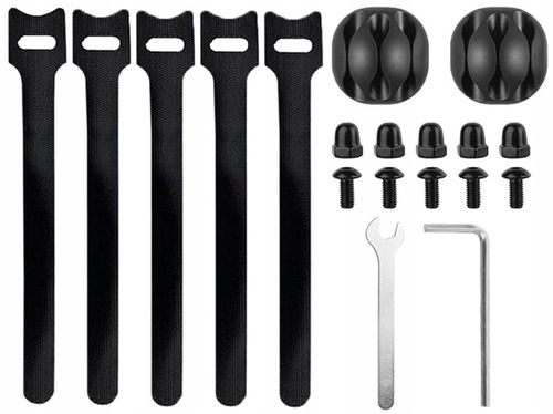 PÓŁKA NA KABLE POD BIURKO BLAT ORGANIZER MASKOWNICA DO KABLI UCHWYT 40 na Arena.pl