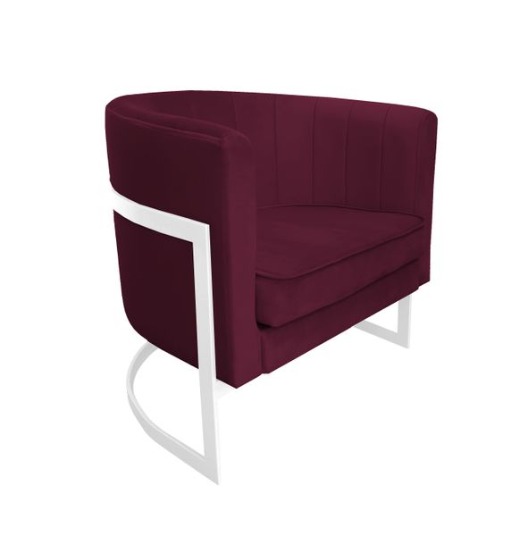 Fotel Glamour podstawa biała MG02 zdjęcie 1