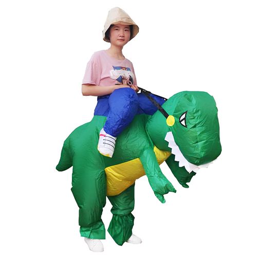 Nadmuchiwany Kostium Zielonego Dinozaura RESTEQ dla Dorosłych na Cosplay na Arena.pl