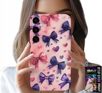 ETUI DO SAMSUNG GALAXY S25 - KOLOROWE WSTĄŻKI WSTĄŻKA WZORY + SZKŁO