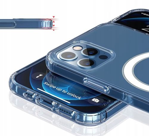 Etui Do iPhone 12/12 Pro +Szkło 9H WZMACNIANE 360° do MAGSAFE CLEAR CASE na Arena.pl