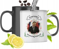 Kubek Magiczny Andrzej Duda Zmieniający Kolor Z Nadrukiem Ze Zdjęciem