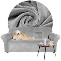 POKROWIEC NA KANAPĘ WELUR 145-185 CIEMNY SZARY