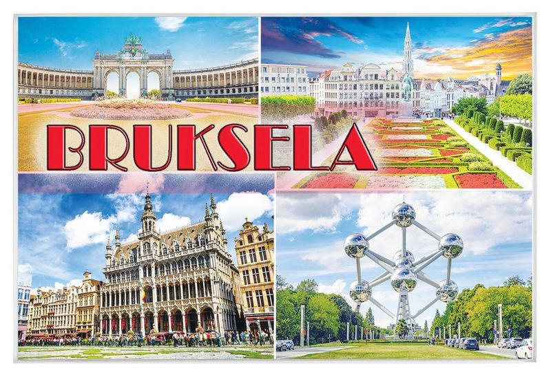 Bruksela - magnes szklany zdjęcie 1
