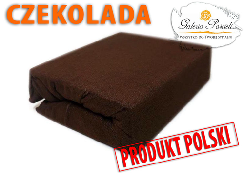 Prześcieradło frotte 140x200cm CZEKOLADA na Arena.pl