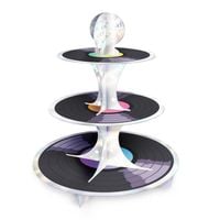 Patera na babeczki ciastka kolorowe Retro Disco, 34x39 cm