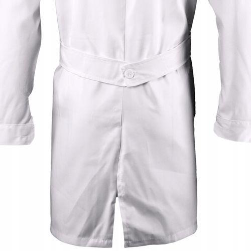 FARTUCH LABORATORYJNY MEDYCZNY męski BIAŁY kitel MOCNY zatrzaski napy BHP na Arena.pl