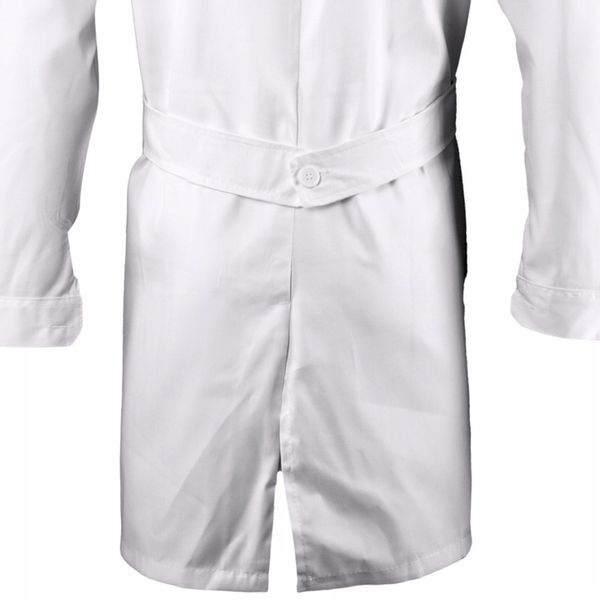 FARTUCH LABORATORYJNY MEDYCZNY męski BIAŁY kitel MOCNY zatrzaski napy BHP zdjęcie 9