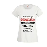 KOSZULKA T-SHIRT Z napisem NIE LUBIĘ BYĆ WREDNA