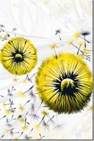 100 70CM OBRAZ PŁÓTNO ŻÓŁTE DMUCHAWCE PŁÓTNO RAMA