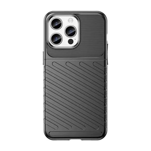 Pancerne etui iPhone 15 Pro Max Thunder Case - czarne zdjęcie 1