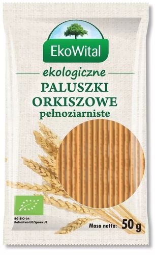 EKOWITAL Paluszki orkiszowe pełnoziarniste BIO 50 g na Arena.pl