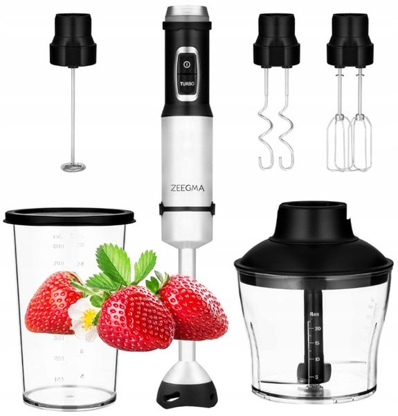 MOCNY WIELOFUNKCYJNY BLENDER MIKSER RĘCZNY 5w1 TYTANOWE OSTRZE temp do 140° zdjęcie 1