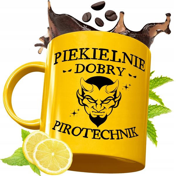 Złoty Kubek Premium Dla Pirotechnika Prezent Z Nadrukiem Ze Zdjęciem zdjęcie 1