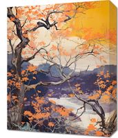 Obraz 40x50cm Złota Jesień nad Jeziorem