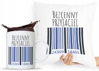 Zestaw Poduszka + Kubek Prezent Dla Przyjaciela Z Nadrukiem Ze Zdjęciem