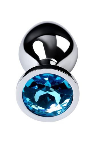 Silver Anal Plug With Gem, Turquoise na Arena.pl