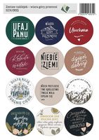 Zestaw naklejek 15 - wiara góry przenosi