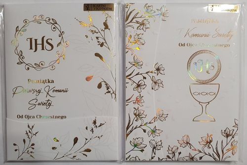 album A5 Pamiątka Komunii Św. od Ojca Chrzestnego na Arena.pl
