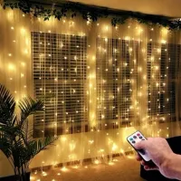 KURTYNA ŚWIETLNA LAMPKI GIRLANDA OKIENNA DRUCIKI 2x2m USB + PILOT