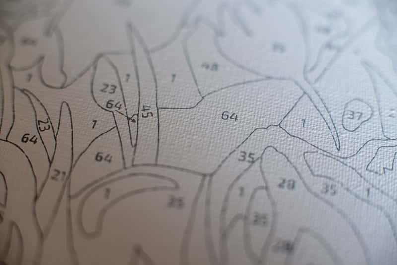Malowanie po numerach – Fortepianistka - 30x40 rama zdjęcie 2